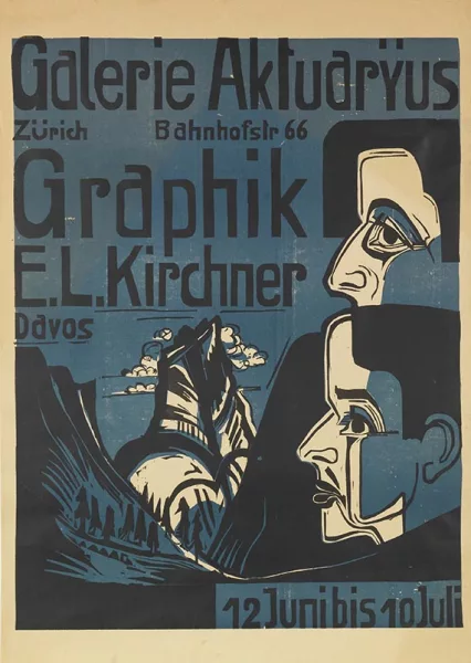 Ernst Ludwig Kirchner — Plakat: Galerie Aktuaryus