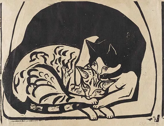 Ernst Ludwig Kirchner — Zwei Katzen