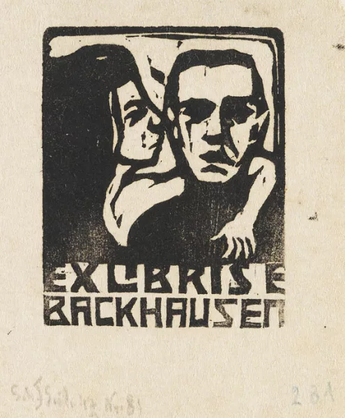 Ernst Ludwig Kirchner — Exlibris Backhausen