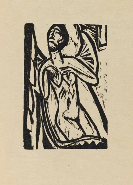 Ernst Ludwig Kirchner — Alfred Döblin, Das Stiftsfräulein und der Tod. 1914.