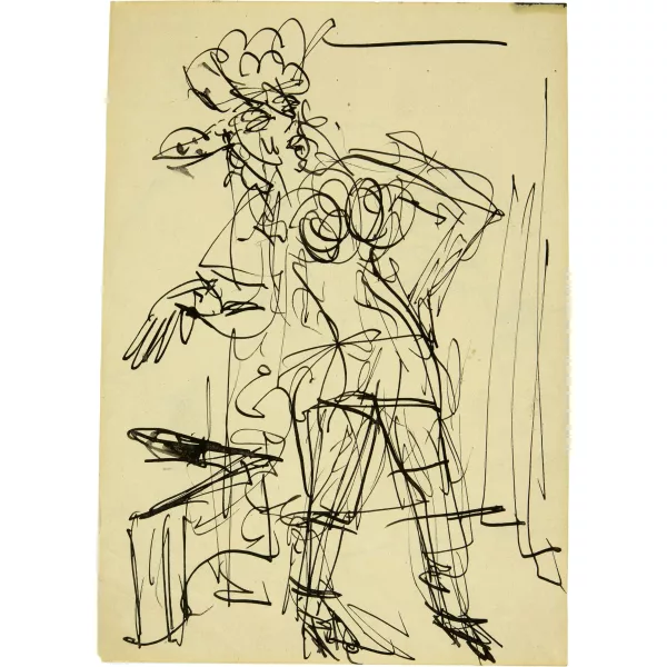 Ernst Ludwig Kirchner — Tänzerin in ganzer Figur