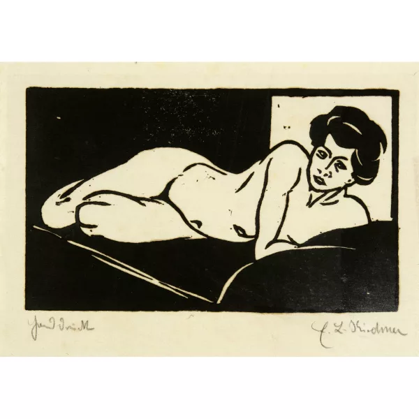 Ernst Ludwig Kirchner — Ruhender Mädchenakt – Das Modell 5