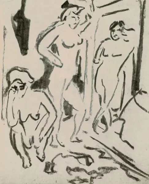 Ernst Ludwig Kirchner — Drei weibliche Akte