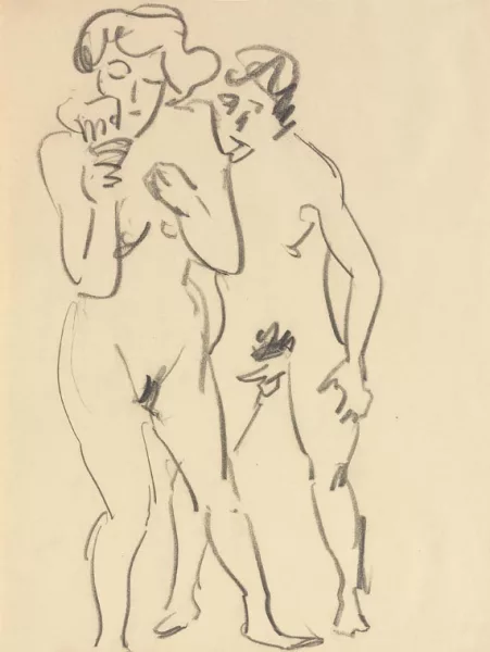 Ernst Ludwig Kirchner — Stehendes nacktes Paar