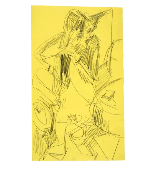 Ernst Ludwig Kirchner — Sich kämmender Akt