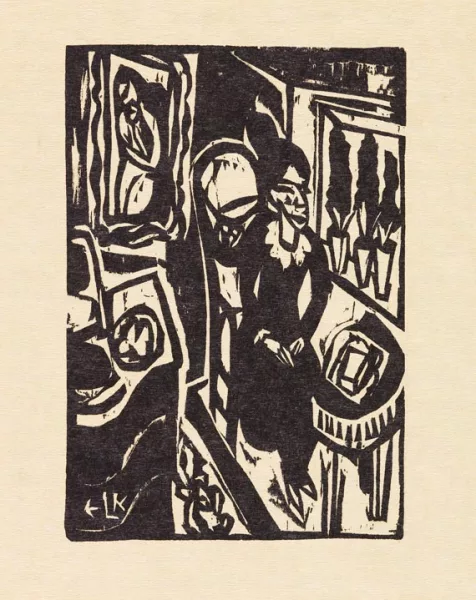 Ernst Ludwig Kirchner — Döblin, Alfred, Das Stiftsfräulein, Schnitte von Kirchner 1913