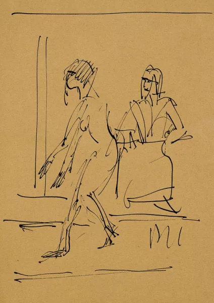 Ernst Ludwig Kirchner — Mädchenakt und Frau