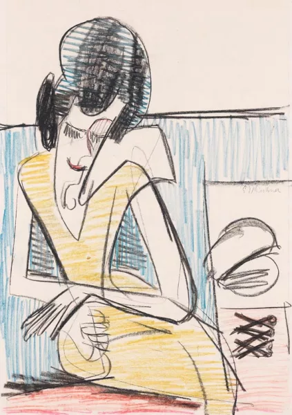 Ernst Ludwig Kirchner — Sitzende am Tisch