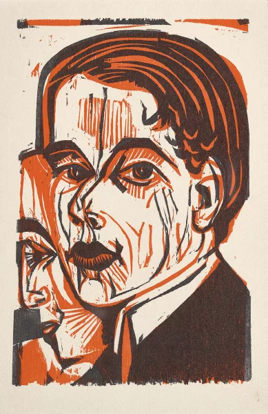 Ernst Ludwig Kirchner — Männerkopf (Selbstbildnis), 1926