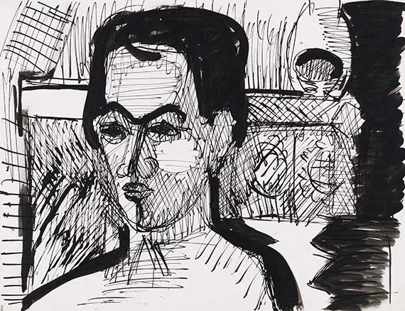 Ernst Ludwig Kirchner — Selbstbildnis im Raum