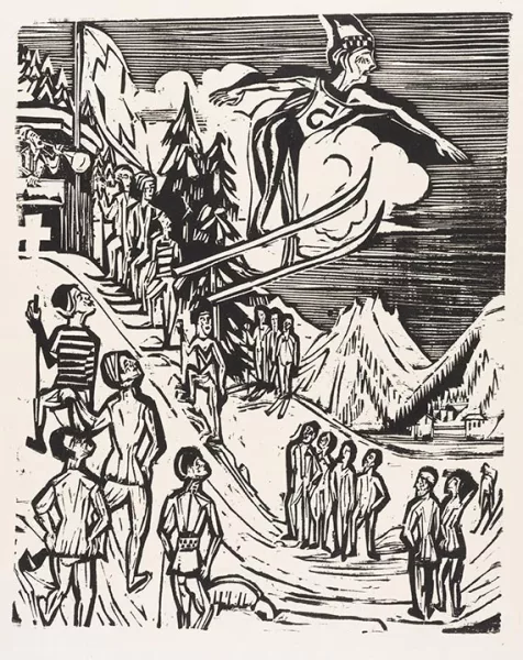 Ernst Ludwig Kirchner — Skisprung
