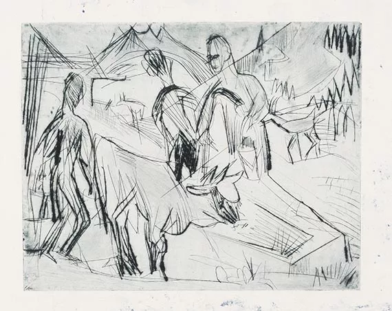 Ernst Ludwig Kirchner — Kuh am Brunnen