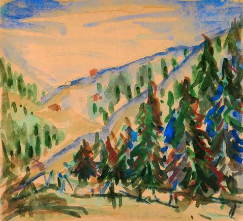 Ernst Ludwig Kirchner — Blick von der Staffelalp