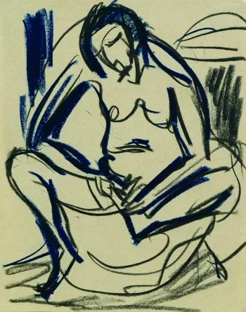 Ernst Ludwig Kirchner — Sitzender weiblicher Akt