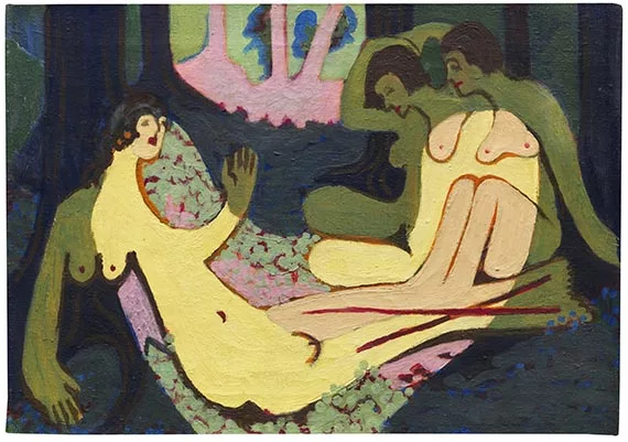 Ernst Ludwig Kirchner — Akte im Wald, kleine Fassung