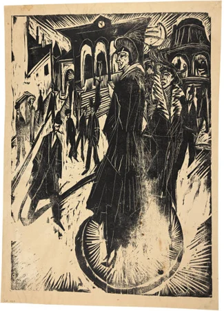 Ernst Ludwig Kirchner — Frauen am Potsdamer Platz, Berlin — Galerie Kornfeld