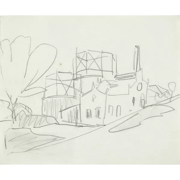 Ernst Ludwig Kirchner — Gasometer in Dresden — Galerie Kornfeld