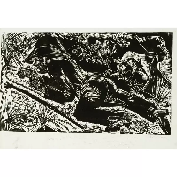 Ernst Ludwig Kirchner — Liegender Hirte — Galerie Kornfeld