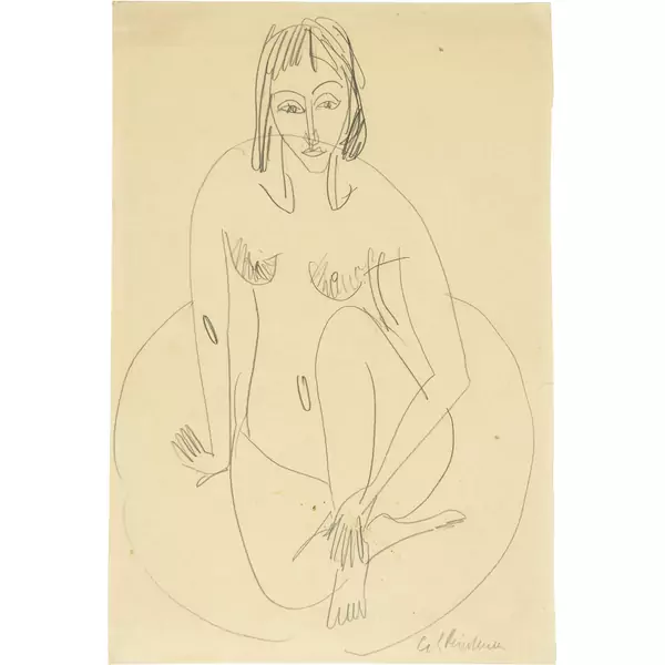 Ernst Ludwig Kirchner — Dodo im Tub — Galerie Kornfeld