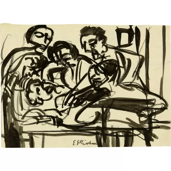 Ernst Ludwig Kirchner — Ein Mann wird ausgeplündert — Galerie Kornfeld