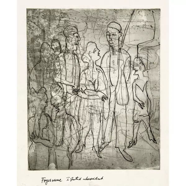 Ernst Ludwig Kirchner — Foyerszene — Galerie Kornfeld