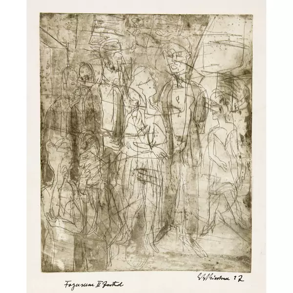 Ernst Ludwig Kirchner — Foyerszene — Galerie Kornfeld