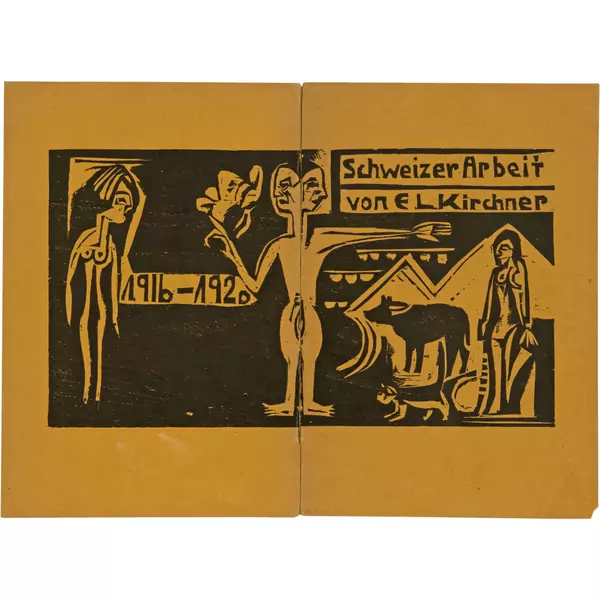 Ernst Ludwig Kirchner — Ludwig Schames, Frankfurt a.M. - Schweizer Arbeit von E.L. Kirchner von 1916 [sic!] - 1920 Ausstellung Januar 1922 — Galerie Kornfeld