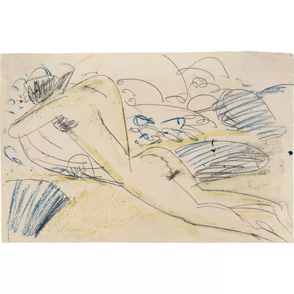 Ernst Ludwig Kirchner — Badende am Strand von Fehmarn — Galerie Kornfeld