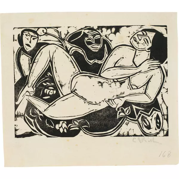 Ernst Ludwig Kirchner — Liegender Akt — Galerie Kornfeld