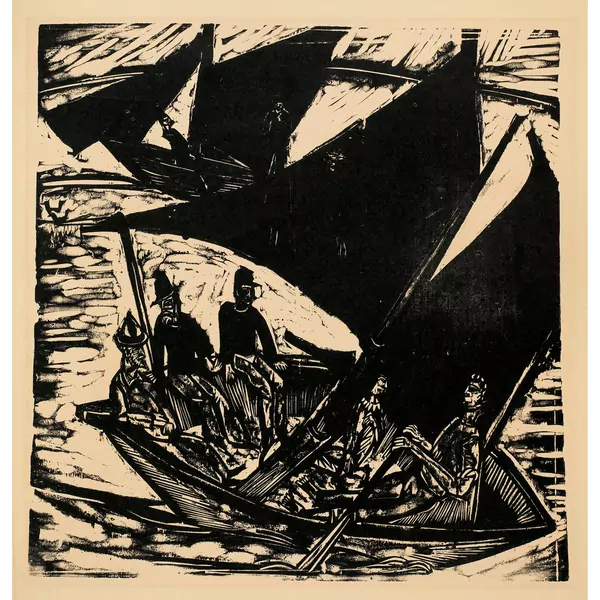 Ernst Ludwig Kirchner — Segelboote bei Fehmarn — Galerie Kornfeld