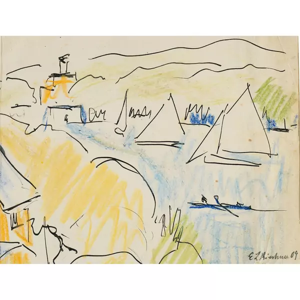 Ernst Ludwig Kirchner — Will Grohmann. Kirchner - Zeichnungen Dresden, Verlag Ernst Arnold, 1925 — Galerie Kornfeld