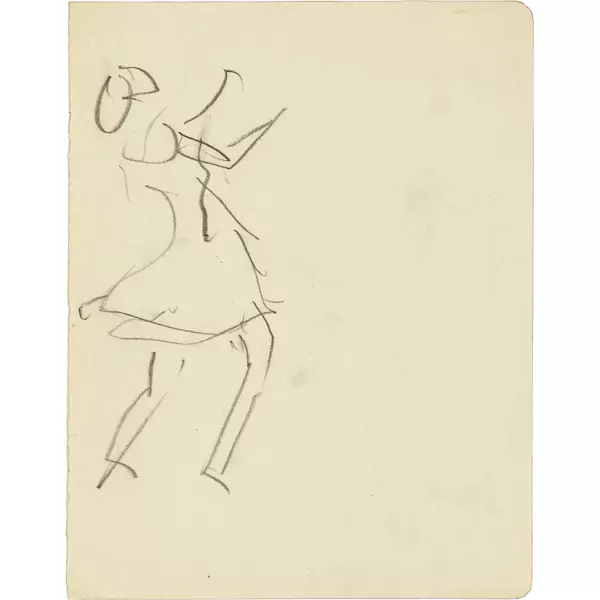 Ernst Ludwig Kirchner — 9 Blatt Zeichnungen, vermutlich aus Skizzenbuch Nr. 20: Tanz, Musikanten, Strassenszenen, Landschaft, usw. — Galerie Kornfeld