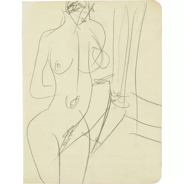 Ernst Ludwig Kirchner — Stehender weiblicher Akt — Galerie Kornfeld