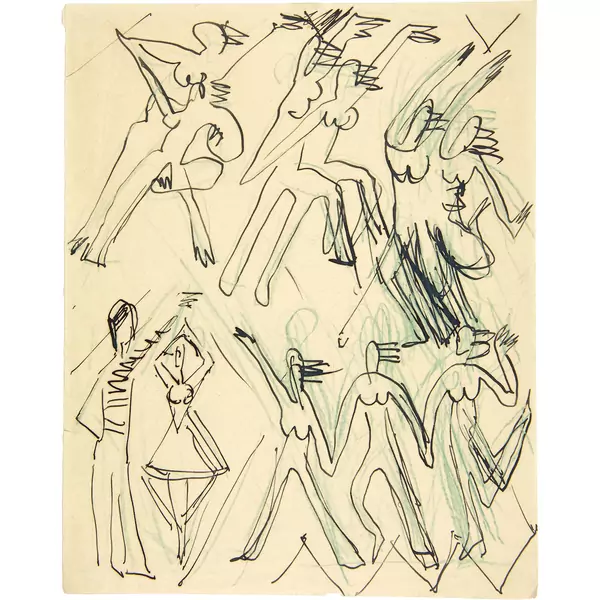 Ernst Ludwig Kirchner — Tanzende — Galerie Kornfeld