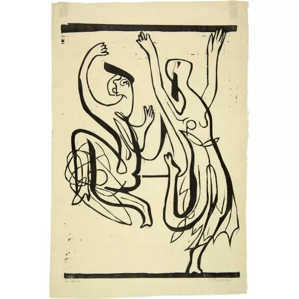 Ernst Ludwig Kirchner — Tanzpaar (Alexander und Clotilde Sacharoff) — Galerie Kornfeld