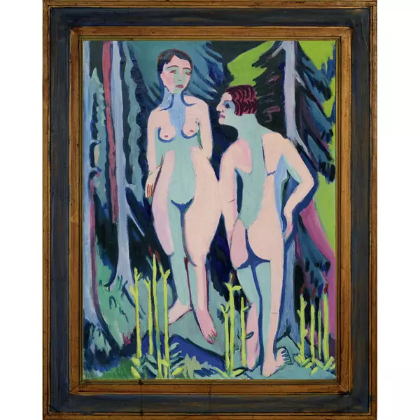 Ernst Ludwig Kirchner — Nackte Frauen im Walde — Galerie Kornfeld