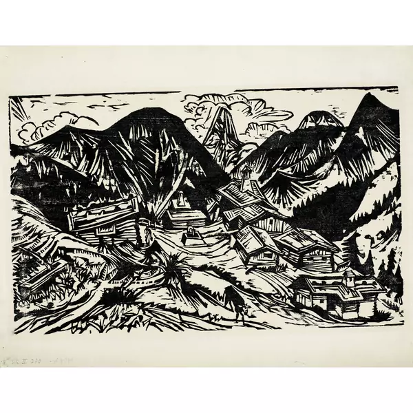 Ernst Ludwig Kirchner — Stafelalp mit Tinzenhorn — Galerie Kornfeld