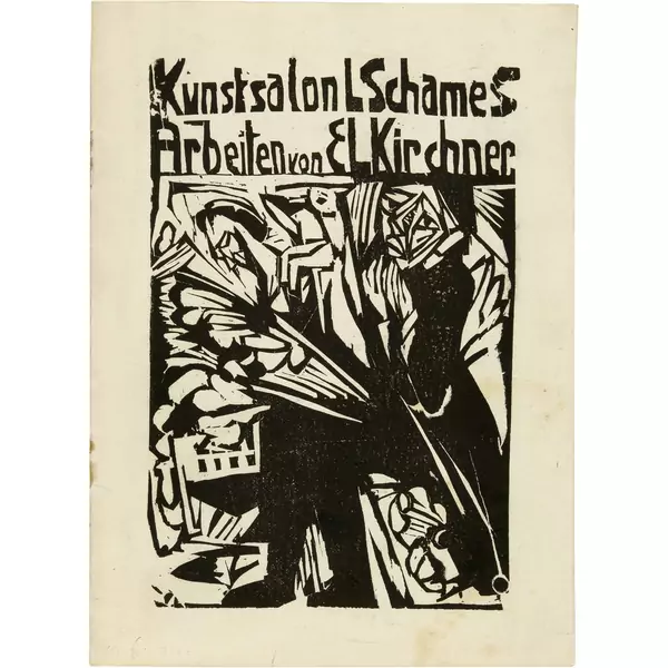 Ernst Ludwig Kirchner — Kunstsalon L. Schames. Arbeiten von E.L. Kirchner Ausstellung Oktober 1916 — Galerie Kornfeld