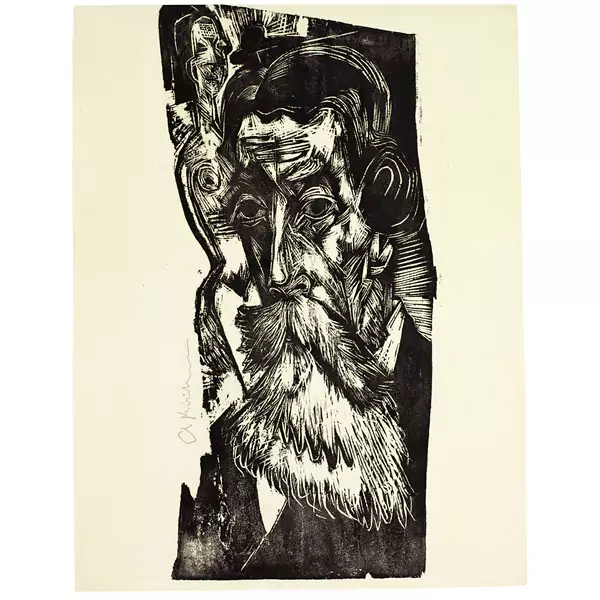 Ernst Ludwig Kirchner — Kopf Ludwig Schames — Galerie Kornfeld