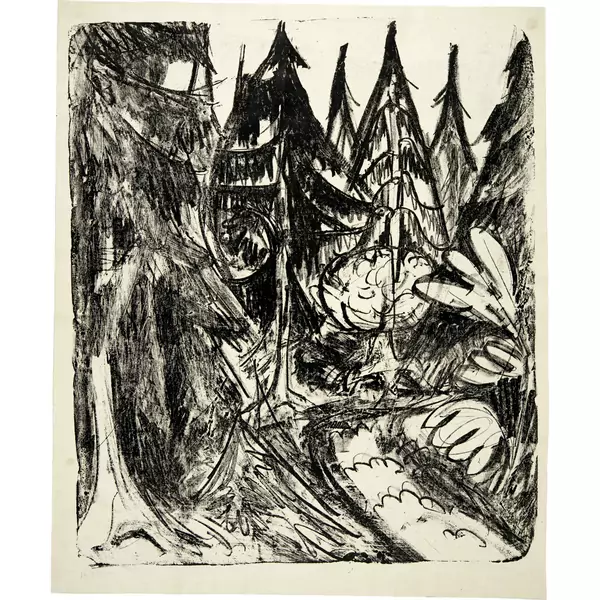 Ernst Ludwig Kirchner — Taunustannen — Galerie Kornfeld