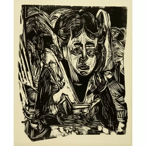 Ernst Ludwig Kirchner — Träumendes Mädchen — Galerie Kornfeld