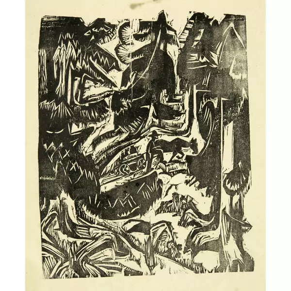 Ernst Ludwig Kirchner — Milchwagen auf der Staflerstrasse — Galerie Kornfeld