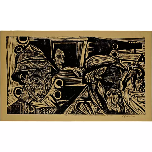 Ernst Ludwig Kirchner — Hirt, Bauer, Mädchen — Galerie Kornfeld