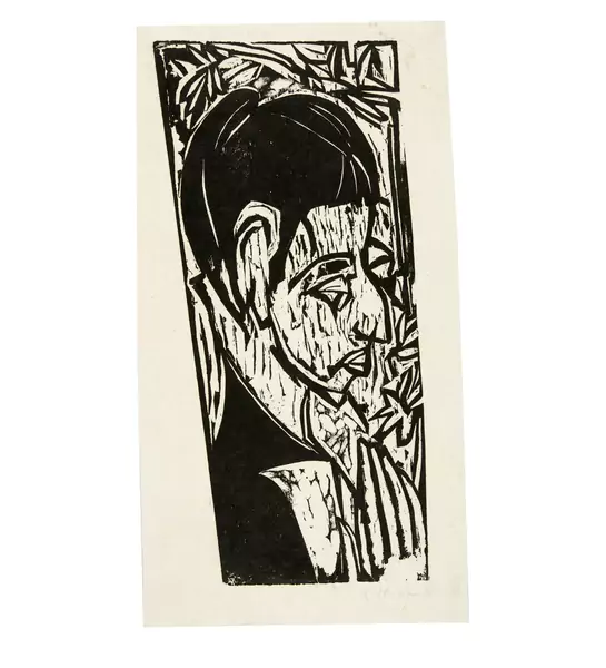 Ernst Ludwig Kirchner — Porträt Frau Schmid, bei Kohnstamm, Königstein — Galerie Kornfeld
