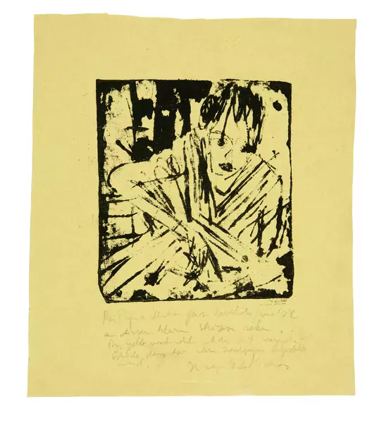 Ernst Ludwig Kirchner — Mädchen am Stickrahmen — Galerie Kornfeld