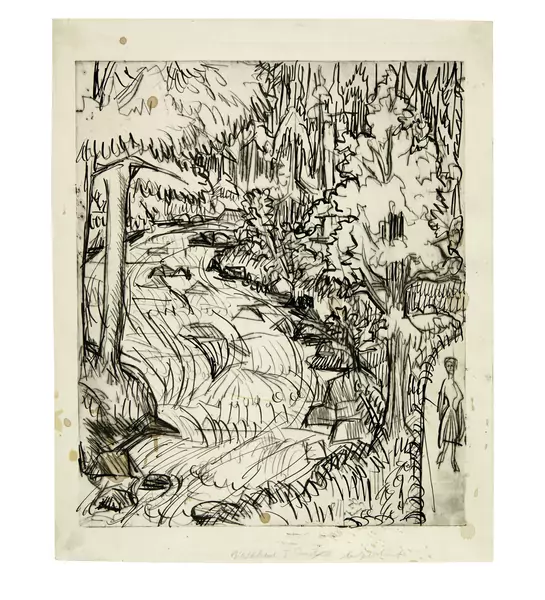 Ernst Ludwig Kirchner — Waldbach - Sertigbach — Galerie Kornfeld