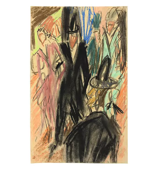 Ernst Ludwig Kirchner — Strassenszene — Galerie Kornfeld