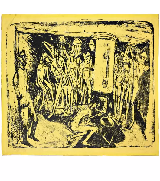 Ernst Ludwig Kirchner — Artilleristenbad (Badende Soldaten) — Galerie Kornfeld