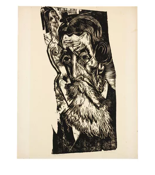 Ernst Ludwig Kirchner — Kopf Ludwig Schames — Galerie Kornfeld