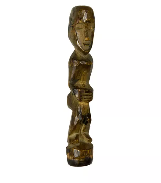 Ernst Ludwig Kirchner — Kirchners Monogrammstempel Stehender, die Hände vor dem Bauch. Kleine männliche Figur mit gefalteten Händen — Galerie Kornfeld